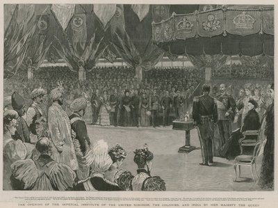 Die Eröffnung des Imperial Institute durch Ihre Majestät die Königin von English School