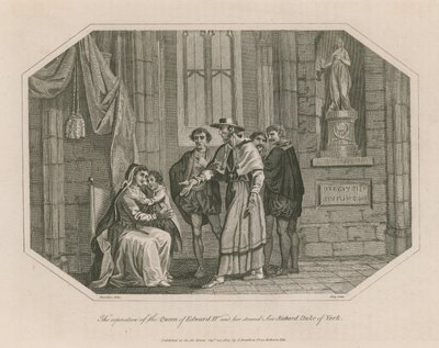 Die Trennung der Königin von Edward IV. und ihrem zweiten Sohn, Richard Herzog von York von English School