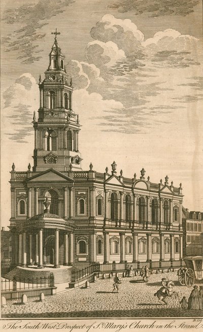 Südwestansicht der St Marys Kirche im Strand von English School