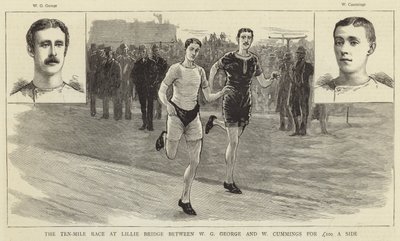 Das Zehn-Meilen-Rennen in Lillie Bridge von English School