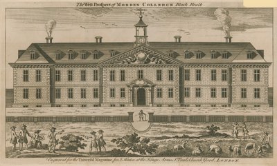 Die Westansicht des Morden College von English School