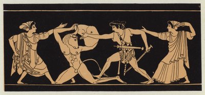 Theseus tötet den Minotaurus von English School