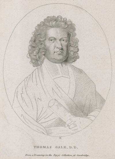 Thomas Gale, der die Inschrift auf dem Monument verfasste von English School