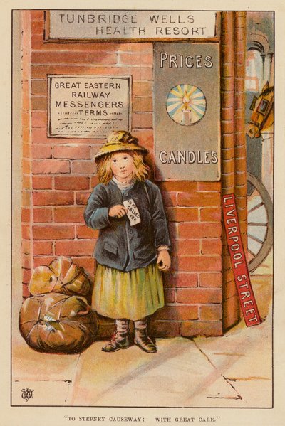 "Nach Stepney Causeway, mit großer Sorgfalt" von English School