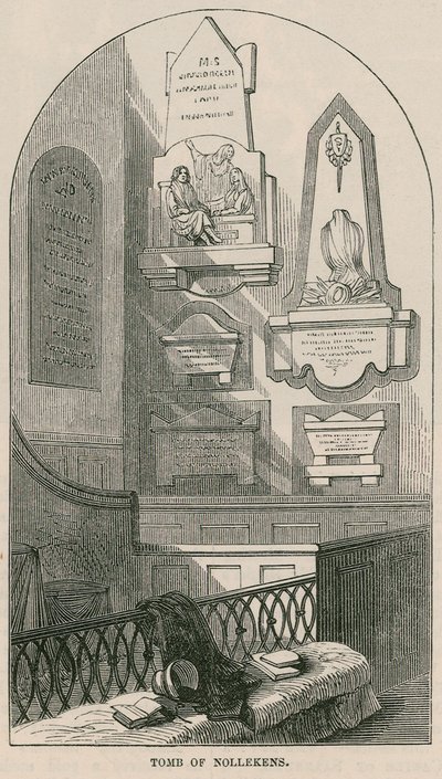 Grab des Künstlers Joseph Nollekens, Paddington Church, London von English School