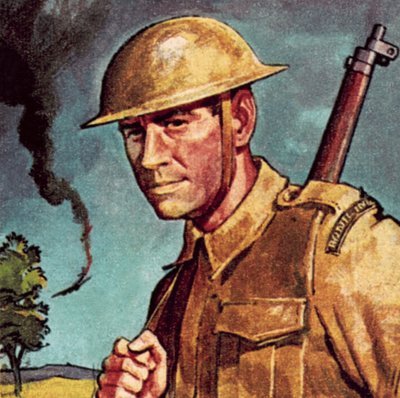 Tommy Atkins, der Spitzname für einen einfachen Soldaten in der britischen Armee von English School