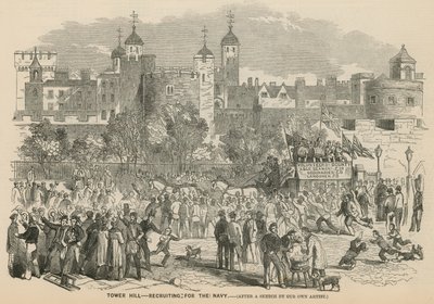 Tower Hill, London: Rekrutierung für die Marine von English School