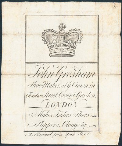 Handelskarte, John Gresham von English School