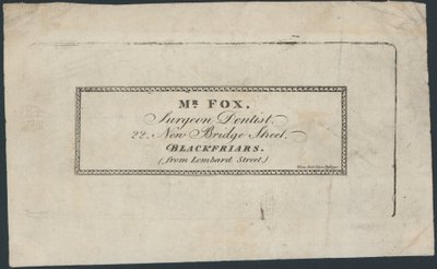 Visitenkarte, Mr Fox von English School