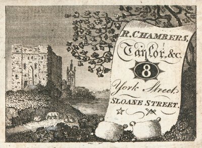 Handelskarte, R Chambers von English School