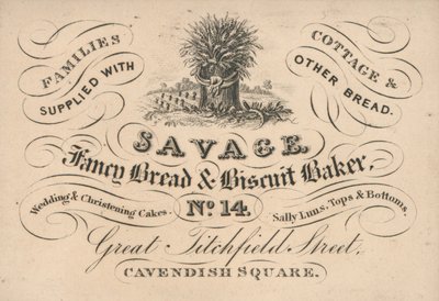 Visitenkarte, Savage von English School