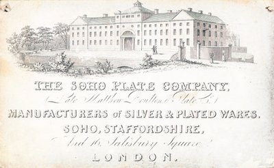 Handelskarte, The Soho Plate Company von English School