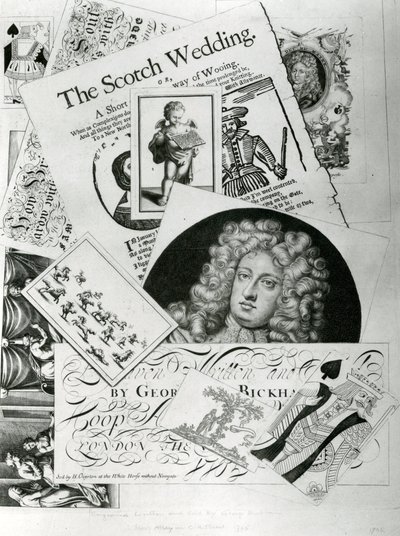 Handelskarte, graviert von George Bickman (Gravur) von English School