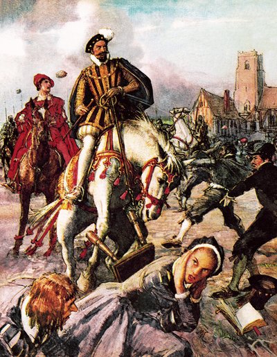 Tragödie am Bartholomäustag, 1572 von English School