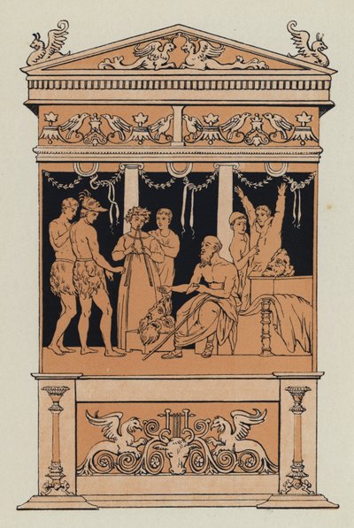 Ein Chor wird trainiert (Farblithografie) von English School