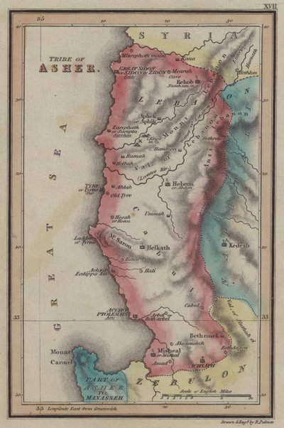 Stamm Ascher (farbige Gravur) von English School