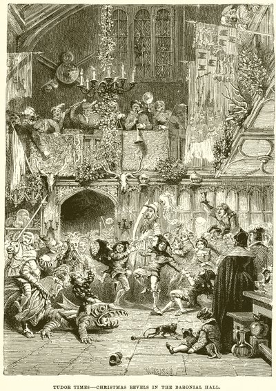 Tudor-Zeiten – Weihnachtsfeiern in der Baronshalle von English School