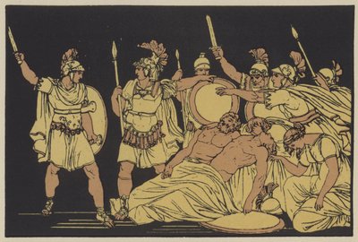 Turnus über den Leichen von Almo und Galaesus von English School