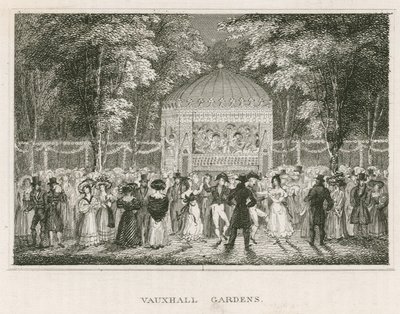 Vauxhall-Gärten, London von English School
