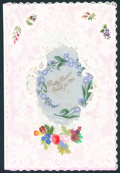 Viktorianische Valentinskarte von English School