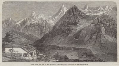 Blick vom Gipfel des Faulhorns aus Burfords Panorama der Berner Alpen von English School