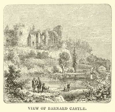 Ansicht von Barnard Castle von English School
