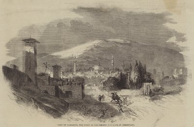 Ansicht von Damaskus, Schauplatz des jüngsten Massakers an Christen von English School