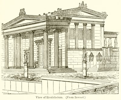 Ansicht des Erechtheion von English School