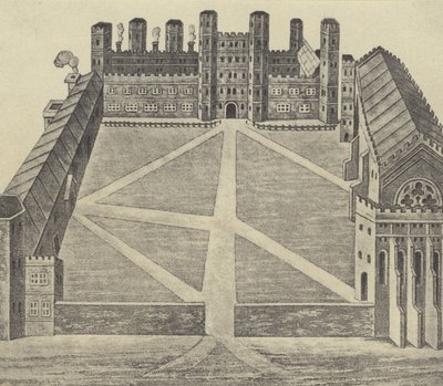 Ansicht von Eton, um 1622 (Gravur) von English School