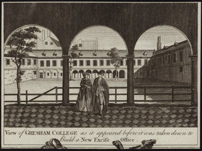Ansicht des Gresham College von English School