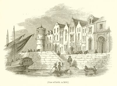 Ansicht von Leith, 1650 von English School