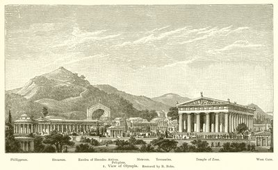 Ansicht von Olympia, restauriert von R. Bohn von English School