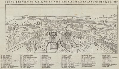 Ansicht von Paris, gegeben mit The Illustrated London News von English School