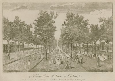 Ansicht des St Jamess Park, London von English School