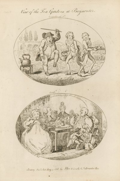 Ansicht der Teegärten in Bayswater von English School