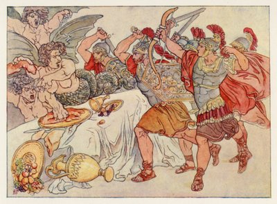 Vergils Aeneis: Die Harpyien von English School