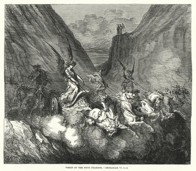 Vision der vier Streitwagen, Sacharja VI von English School