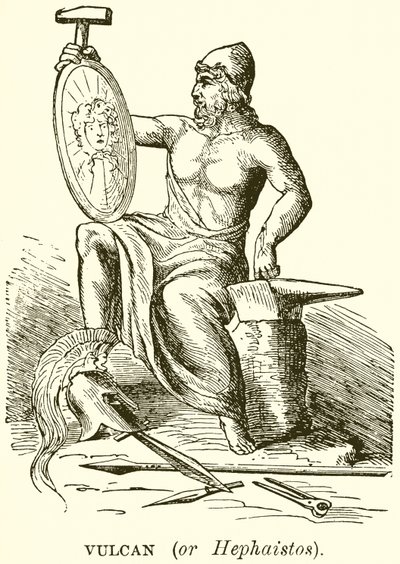 Vulkan (oder Hephaistos) von English School