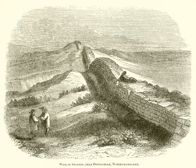 Mauer des Severus, nahe Housestead, Northumberland von English School