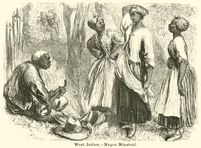 Westindische Inseln, Neger-Minstrel von English School