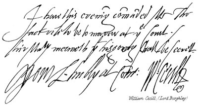William Cecill, Lord Burghley von English School