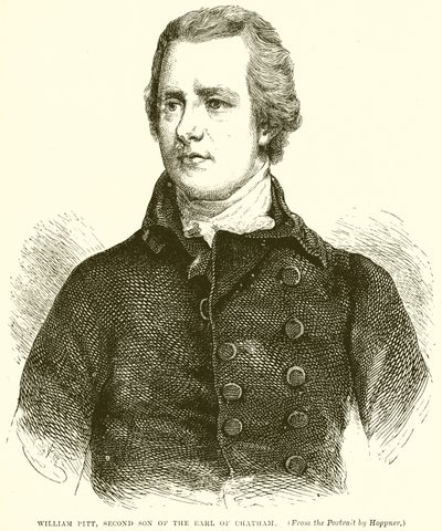 William Pitt, zweiter Sohn des Earl of Chatham von English School