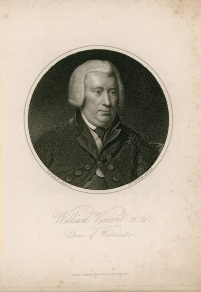 William Vincent, Dekan von Westminster von English School