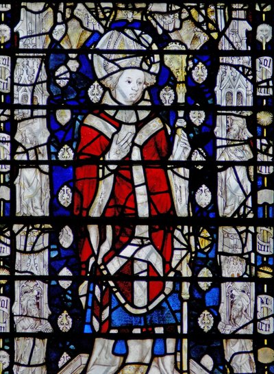 Fenster w6, St. Chad darstellend von English School
