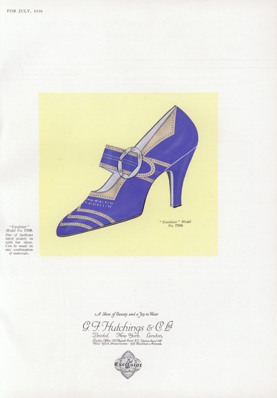 Damenschuhwerbung, 1930er Jahre von English School