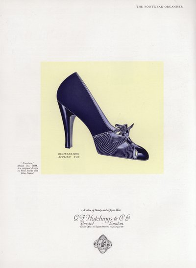 Damenschuhwerbung, 1930er Jahre von English School