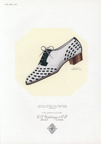 Damenschuhwerbung, 1930er Jahre von English School
