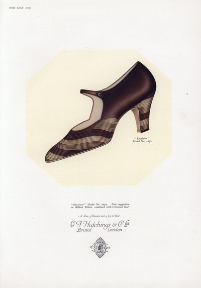 Damenschuhwerbung, 1930er Jahre von English School