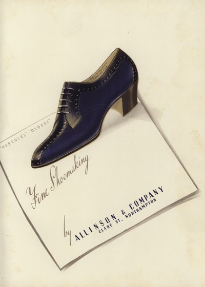 Werbung für Damenschuhe, 1930er von English School