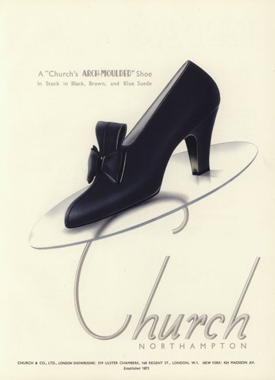 Werbung für Damenschuhe, 1930er von English School